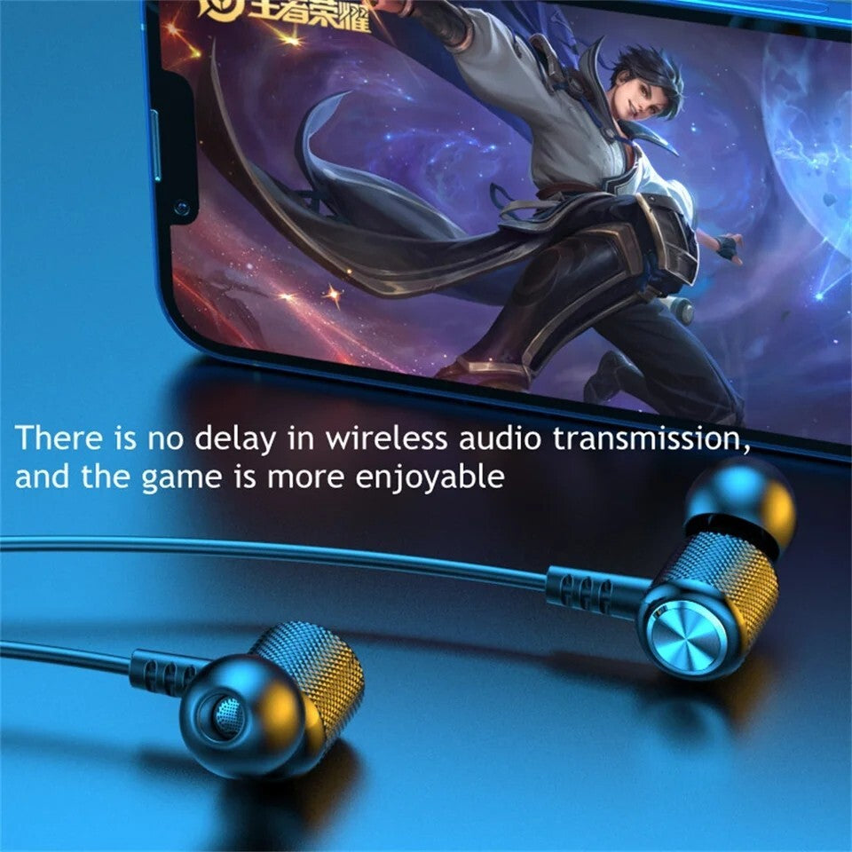 Wireless Bluetooth 5.2 Headphones for Sports with Sweat Resistance