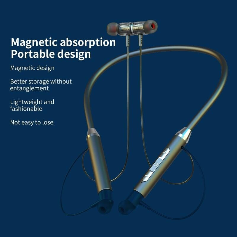 Wireless Bluetooth 5.2 Headphones for Sports with Sweat Resistance