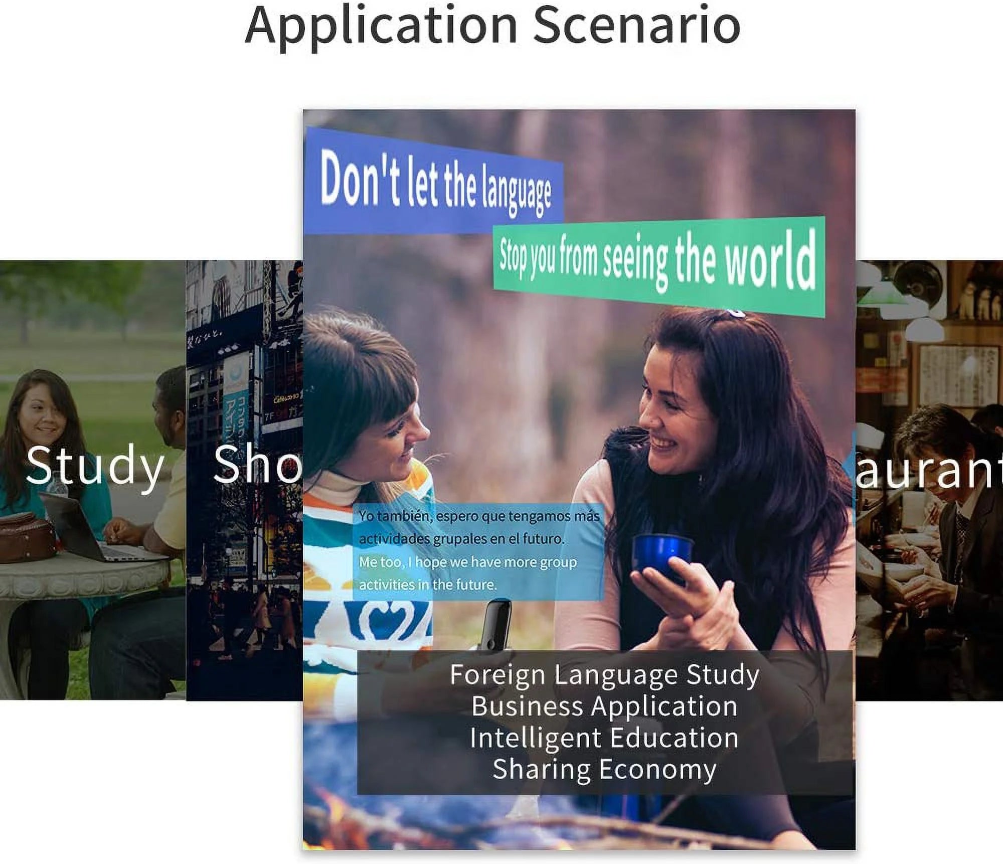 Portable Language Translator Device with Real-Time 2-Way Translation Support for Over 72 Languages, Ideal for Travel, Education, Shopping, Business, and Chat Recording