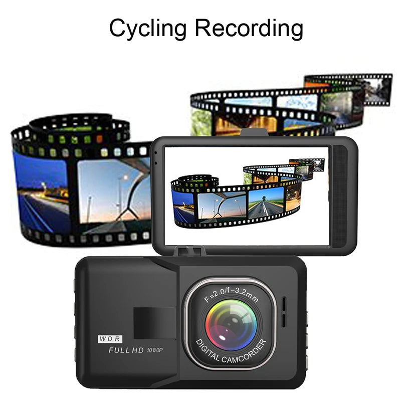 Capture Every Moment with the NEW 1080P HD Dash Camera - Loop Recording, Night Vision & 24-Hour Parking Monitor!