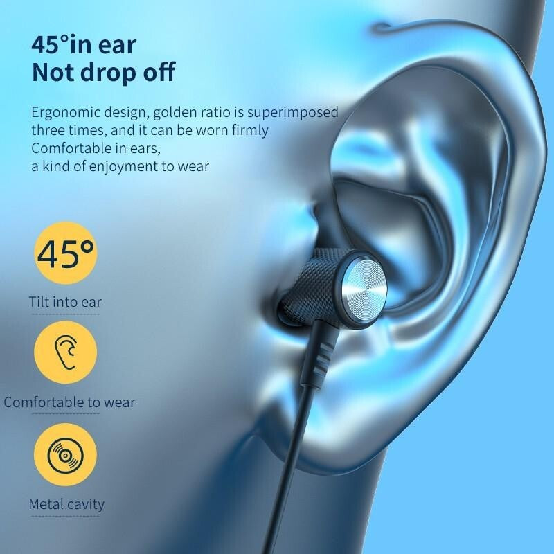 Wireless Bluetooth 5.2 Headphones for Sports with Sweat Resistance